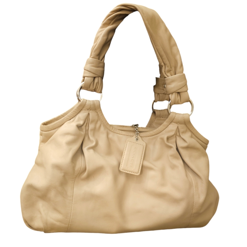 Coach Parker Leather Kisslock Satchel 13457